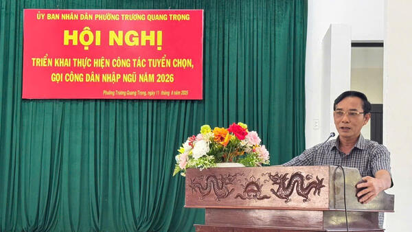 HỘI NGHỊ TRIỂN KHAI THỰC HIỆN CÔNG TÁC TUYỂN CHỌN, GỌI CÔNG DÂN NHẬP NGŨ NĂM 2026
