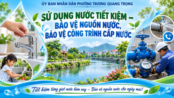 Sử dụng nước tiết kiệm, bảo vệ nguồn nước và công trình cấp nước – Trách nhiệm từ mỗi gia đình đến cộng đồng