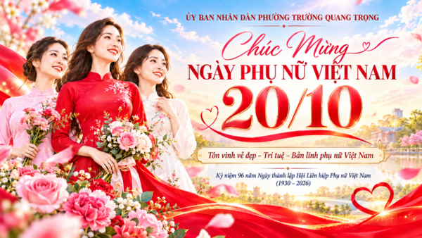KỶ NIỆM 96 NĂM NGÀY THÀNH LẬP HỘI LIÊN HIỆP PHỤ NỮ VIỆT NAM (20/10/1930 – 20/10/2026): PHÁT HUY TRUYỀN THỐNG VẺ VANG, KHẲNG ĐỊNH VAI TRÒ PHỤ NỮ TRONG THỜI KỲ MỚI